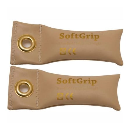Fabrication Enterprises CanDo SoftGrip Hand Weight, 0.5 lb., Tan, 1 Pair 10-0350-2